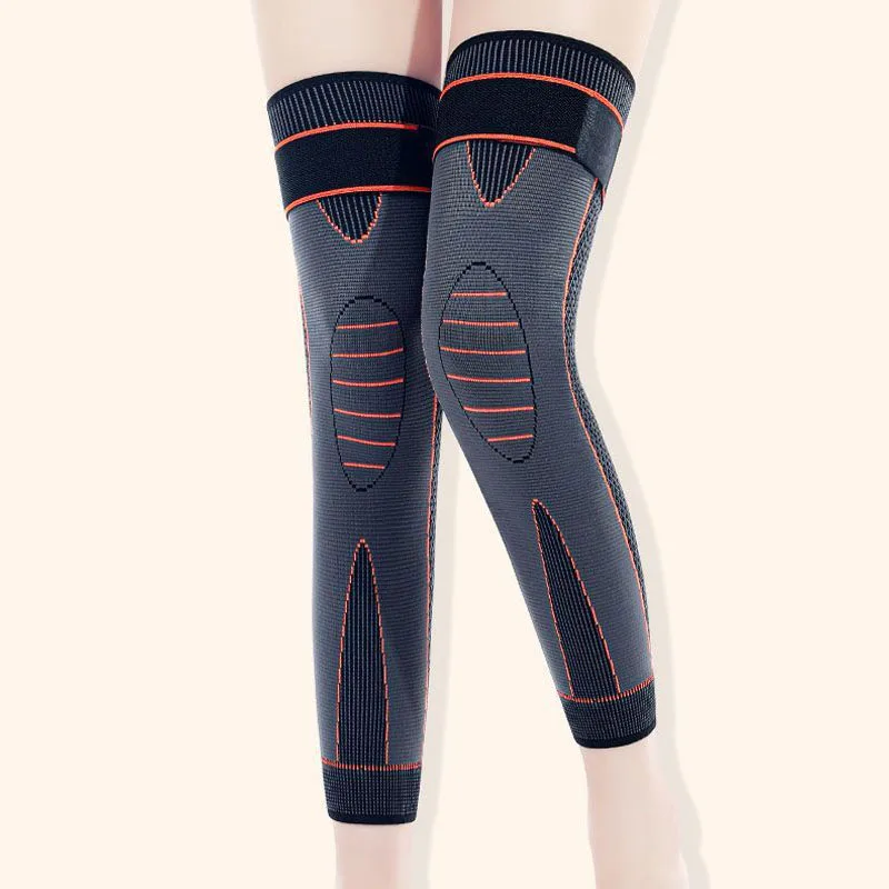 2Pcs Compression Knee Pads Support Lengthen Stripe Sport Sleeve Arthritis Joint Pain Protector Elastic Kneepad Brace Knee Patell