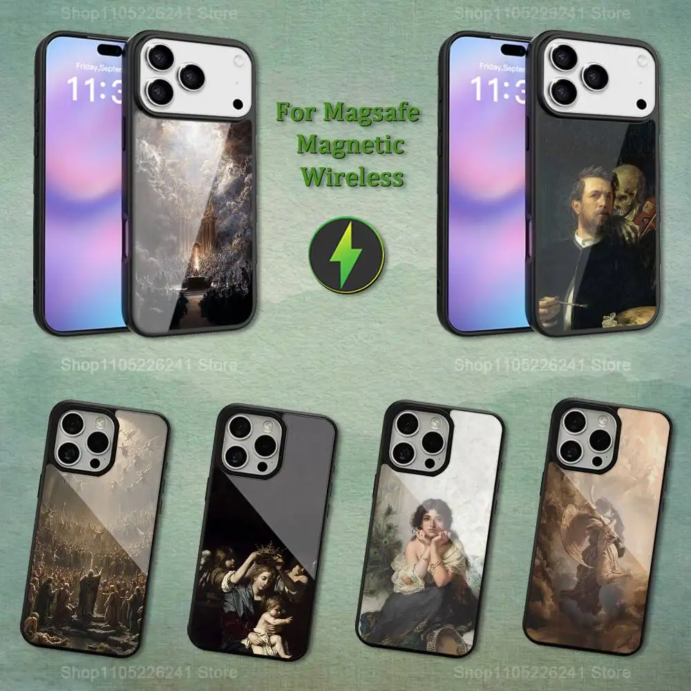 

The West Aesthetic Art For iPhone 16,14,13,15,11,12,17,Plus,Mini, Pro,For Magsafe,Max,Magnetic Wireless Charging Case