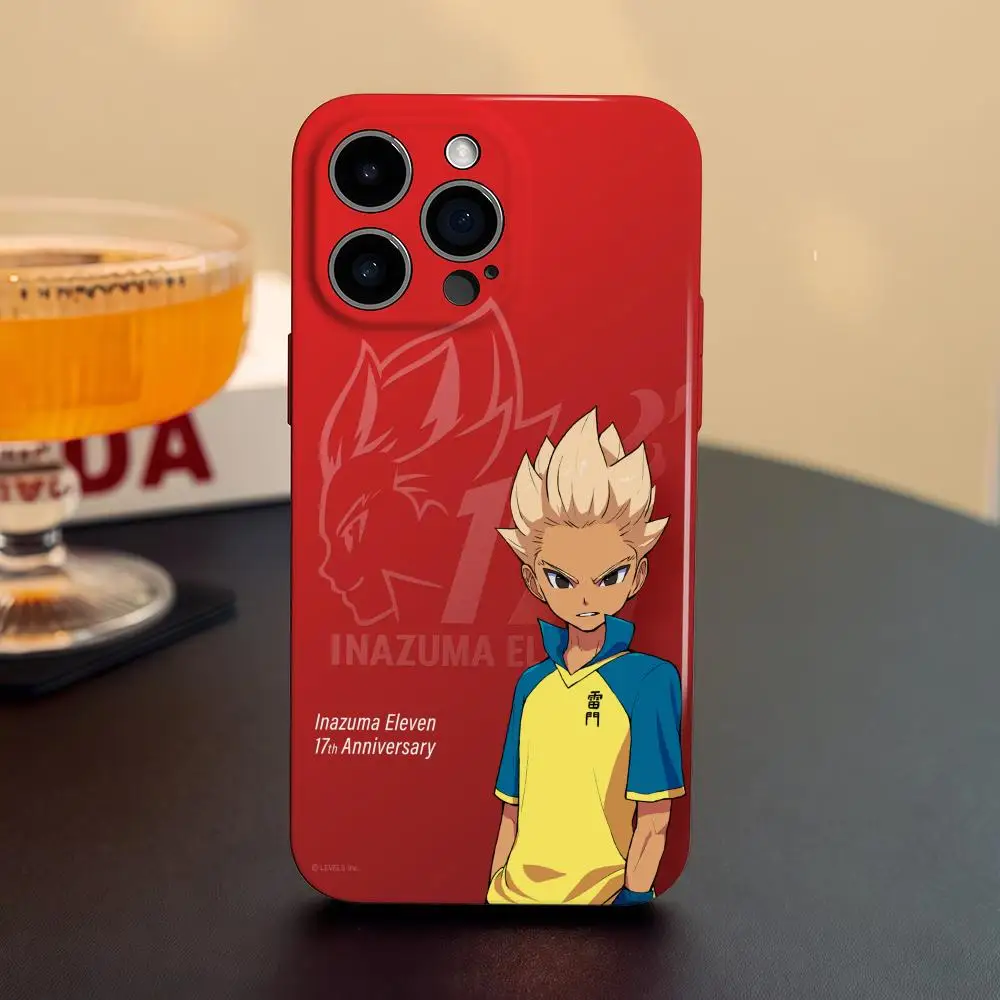 حافظة هاتف لهاتف سامسونج S25 24 23 22 Ultra Plus لامعة عالية الدقة بفتحة رفيعة فيلم سائل غلاف صلب Inazuma Eleven Anime #2