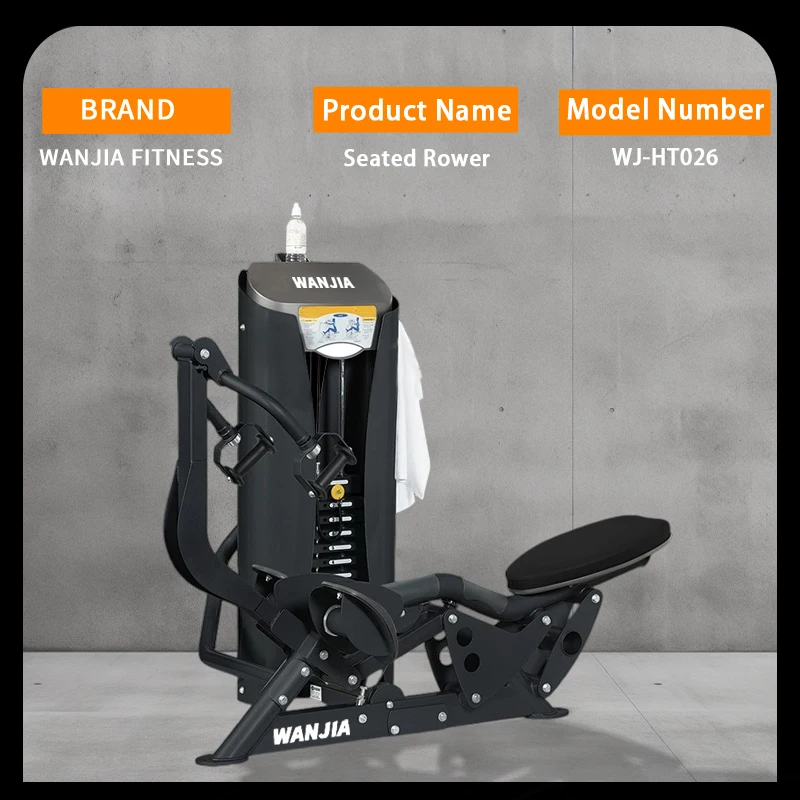 Factory Direct Supply Commercial Fitness Equipment Strength Training Pin Loaded Seated Rower for Sale