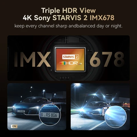 DDPAI Z90Pro 4K Автомобильный видеорегистратор с GPS и HDR — изображение товара