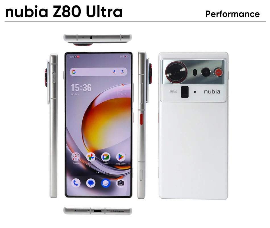 Official Nubia Z80 Ultra 5G Smartphone Global Version Snapdragon 8 Elite Gen 5 7200mAh 6.85'' 144Hz Oled Display 90W Fast Charg