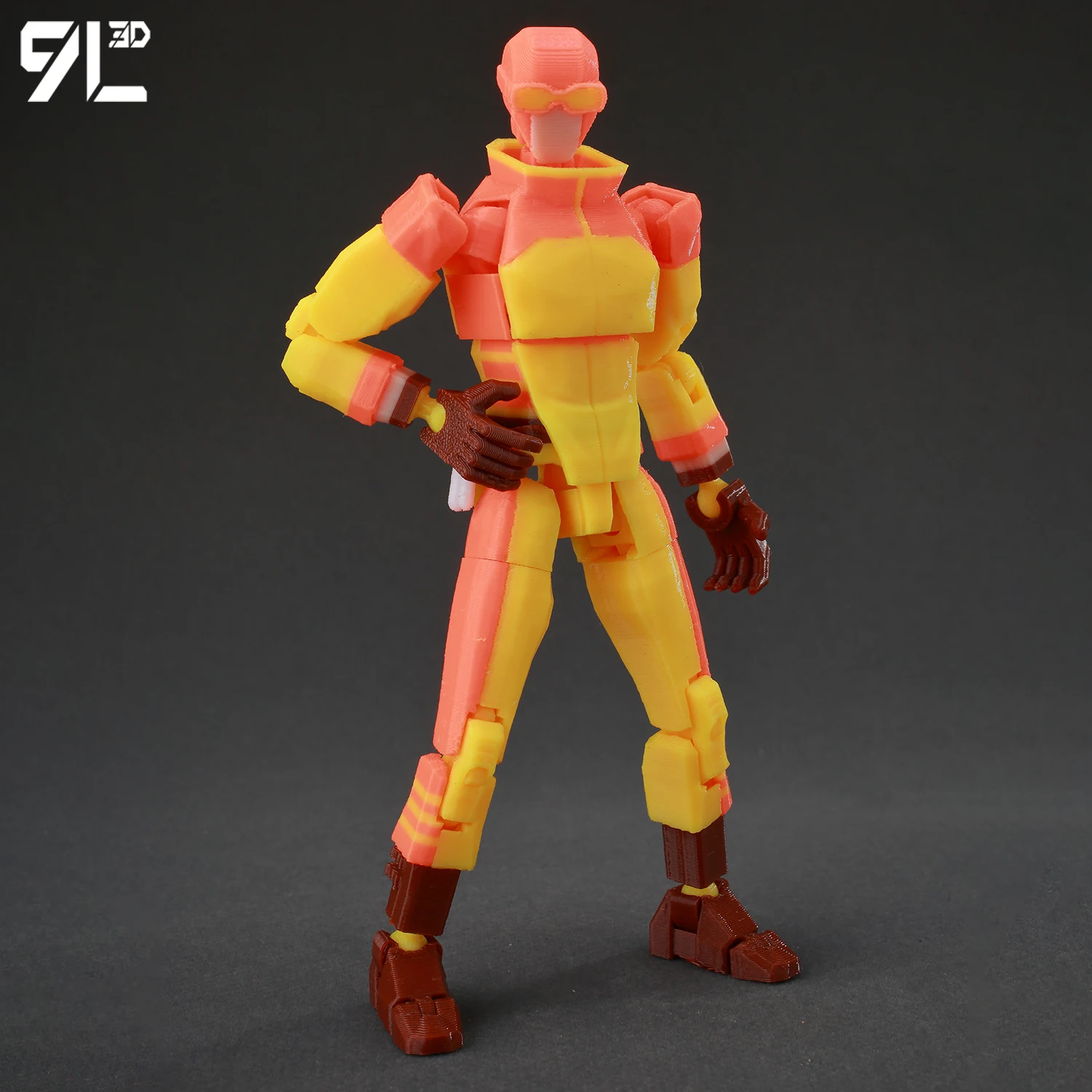 9L3D Lucky13 勝ち目なしの少年アニメファン 3D プリントアクションフィギュア多関節ロボットおもちゃデスク装飾ストレスリリーフ Dummy13 T13
