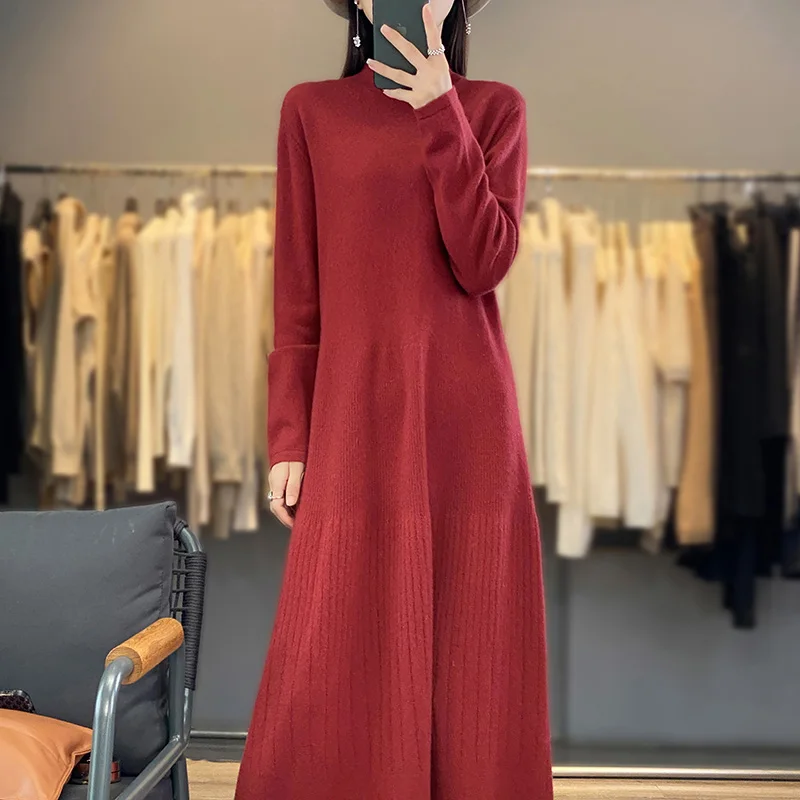 

Sweaters Hot Sales With Free Shipping Cashmere Dress For Women Knit Jumpers 2023 Winter Lady Pullovers NJ01