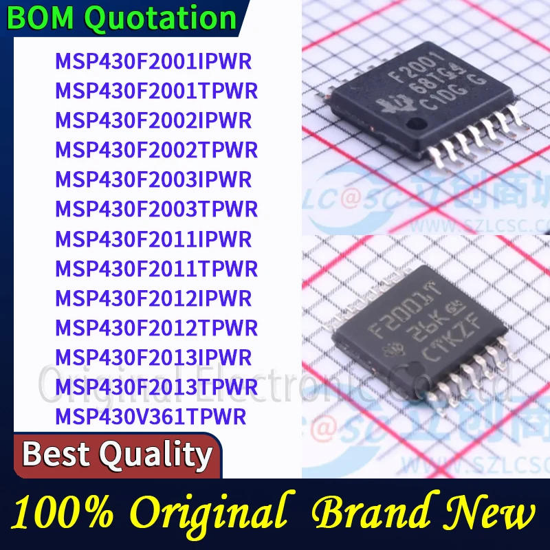 

MSP430F2001IPWR MSP430F2001TPWR MSP430F2002IPWR MSP430F2002TPWR MSP430F2003IPWR MSP430F2003TPWR MSP430F2011IPWR MSP430F2011TPWR