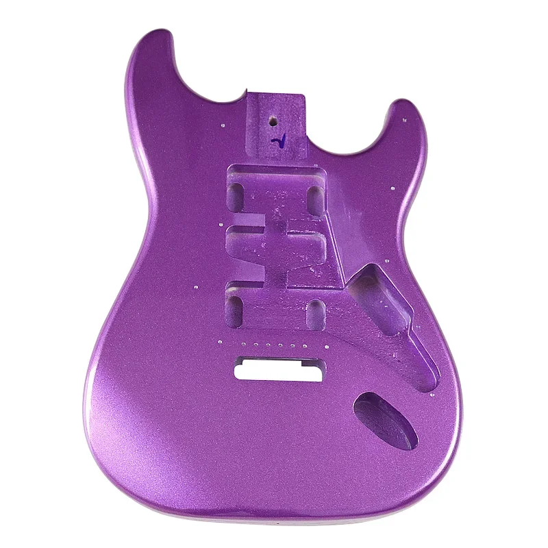 

Metal purple body DIY electric guitar body, bright single shake electric guitar assembly
