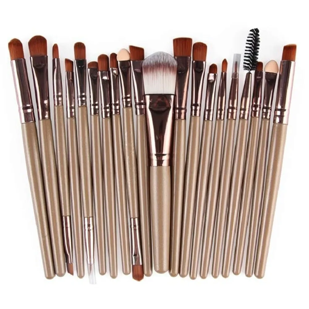 Professional 20-Piece Makeup Brush Set for Foundation, Eyeliner, Blush, and Eyeshadow