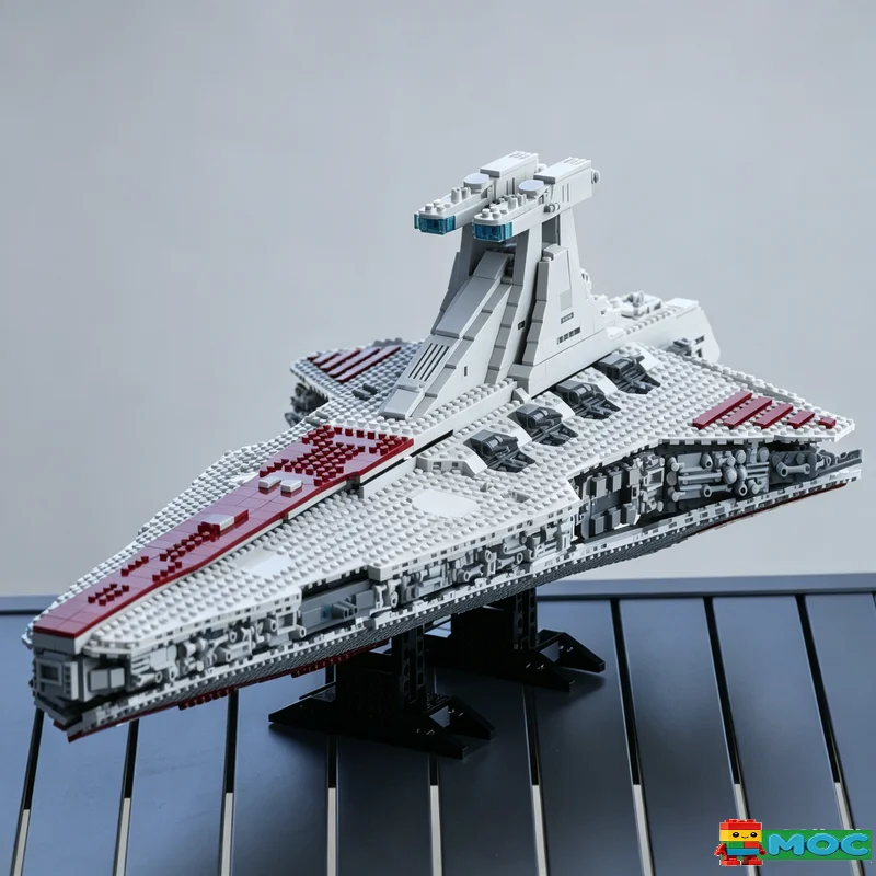 2849PCS Sci Fi Galaxy Cruiser Warship MOC Space Building Blocks Model DIY Educational Assembly Toy For Collection Birthday Gift
