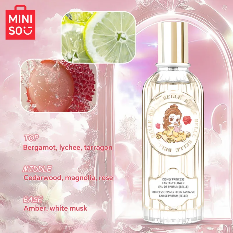 MINISO & BELLE 여성 향수 오리지널 럭셔리 플로럴 오 드 퍼퓸 디자이너 향수 여성용 바디 스프레이 60ML