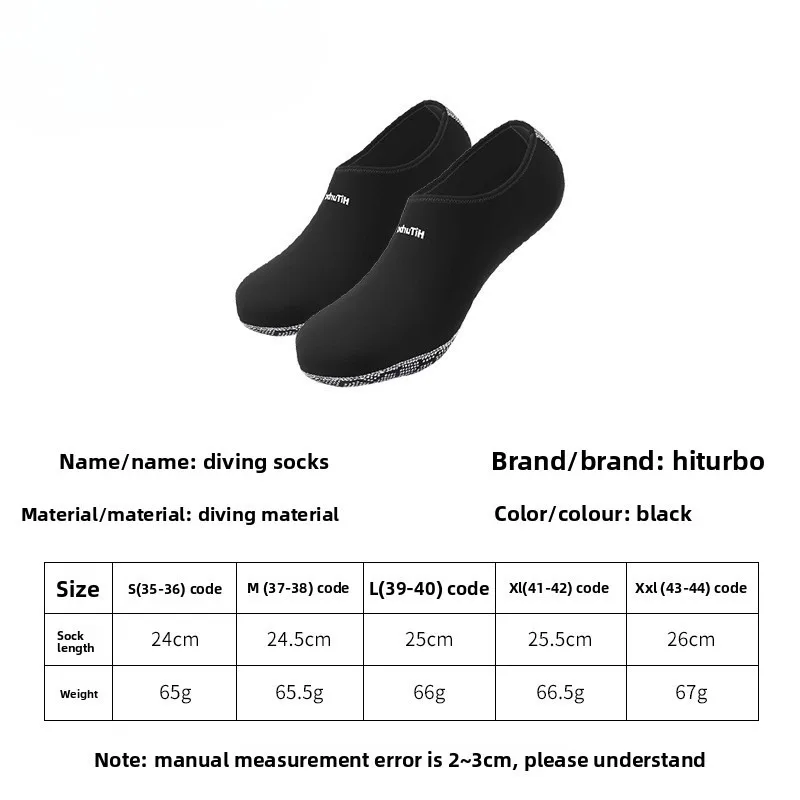 Calzini da sub scarpe da spiaggia nuoto calzini da snorkeling addensati caldi