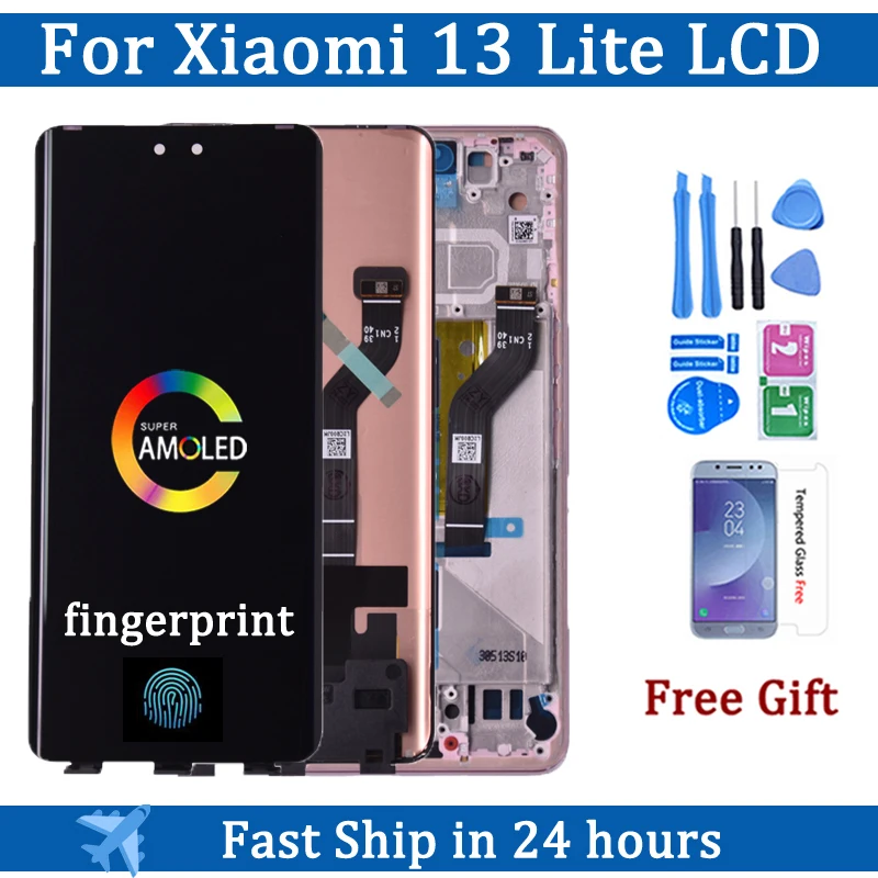 

6.55" Amoled For Xiaomi 13 Lite LCD Display Touch Screen Digitizer Assembly For Xiaomi Mi 13 Lite 13Lite 5G LCD Repair Parts