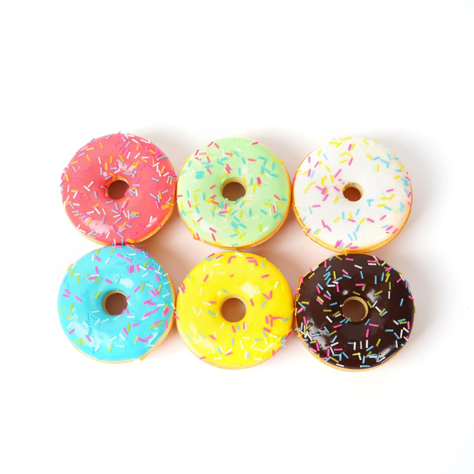 5PCS Simulation Donut Fake Cake Bread Model Dessert Baking Shop Display Props Ornament Baby Shower Wedding Party Dessert Decor