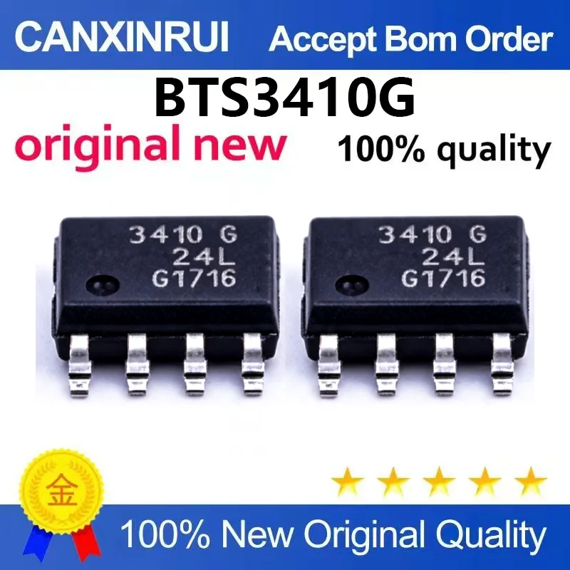 (5pcs-100pcs)Brand new original BTS3410G silk screen 3410G patch SOP-8 power switch chip