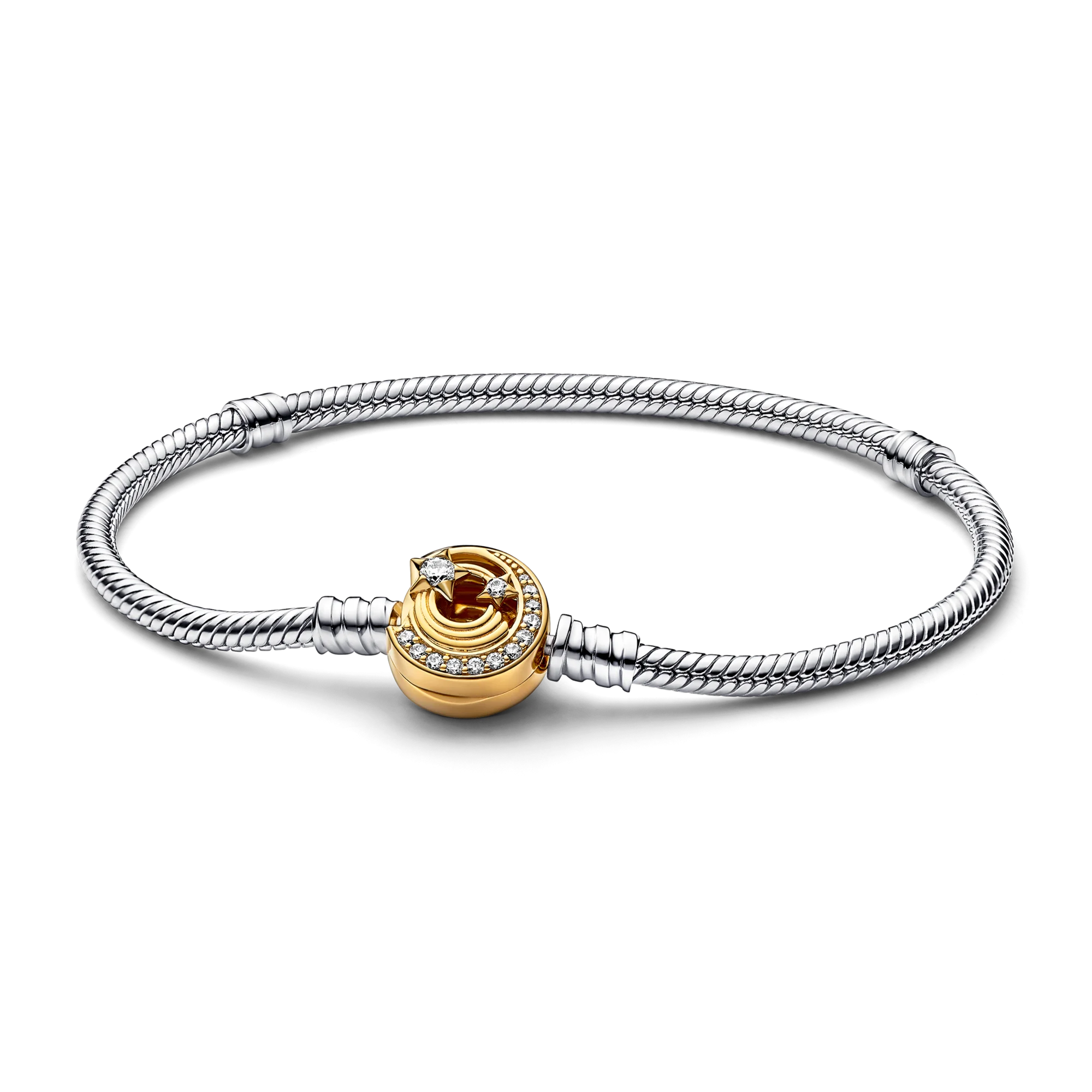 TOP SALE Femme Bracelet 925 Silver Heart Snake Chain Bracelet For Women Fit Original Pamura Charm Bead Jewelry Clasp Bangle Gift