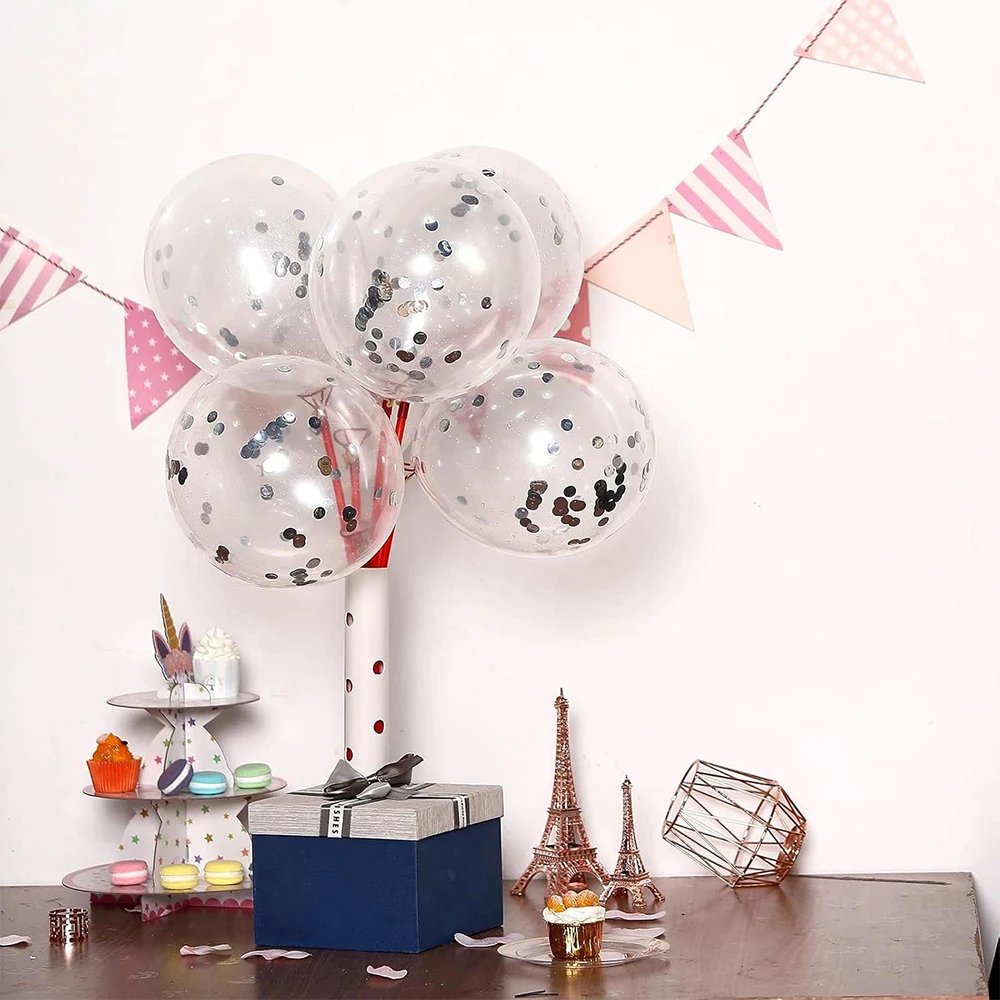 20 قطعة 12 بوصة النثار بالونات معدنية معدنية الذهب الأزرق الوردي اللاتكس بالون الزفاف حفلة عيد ميلاد الديكور استحمام الطفل Globos #5
