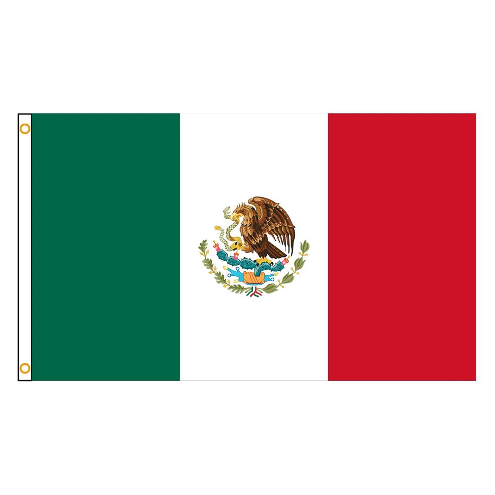 60×90 90x150 120×180CM Mexico Mexican Mexicanos Flag Polyester Printed Banner Tapestry For Decor