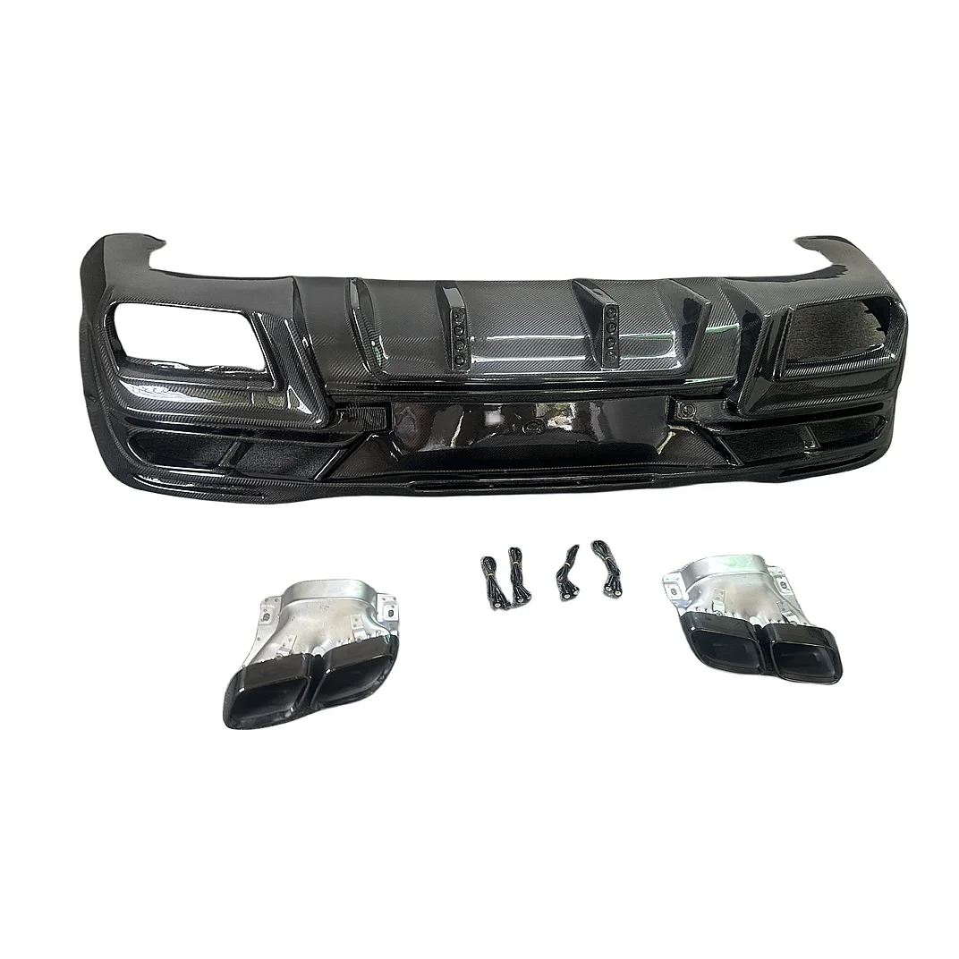 

Carbon Fiber Rear Lip Diffuser with Exhaust Tips Protector for GLE Class W292 GLE350 GLE63 AMG Coupe 2016-2019customcustom