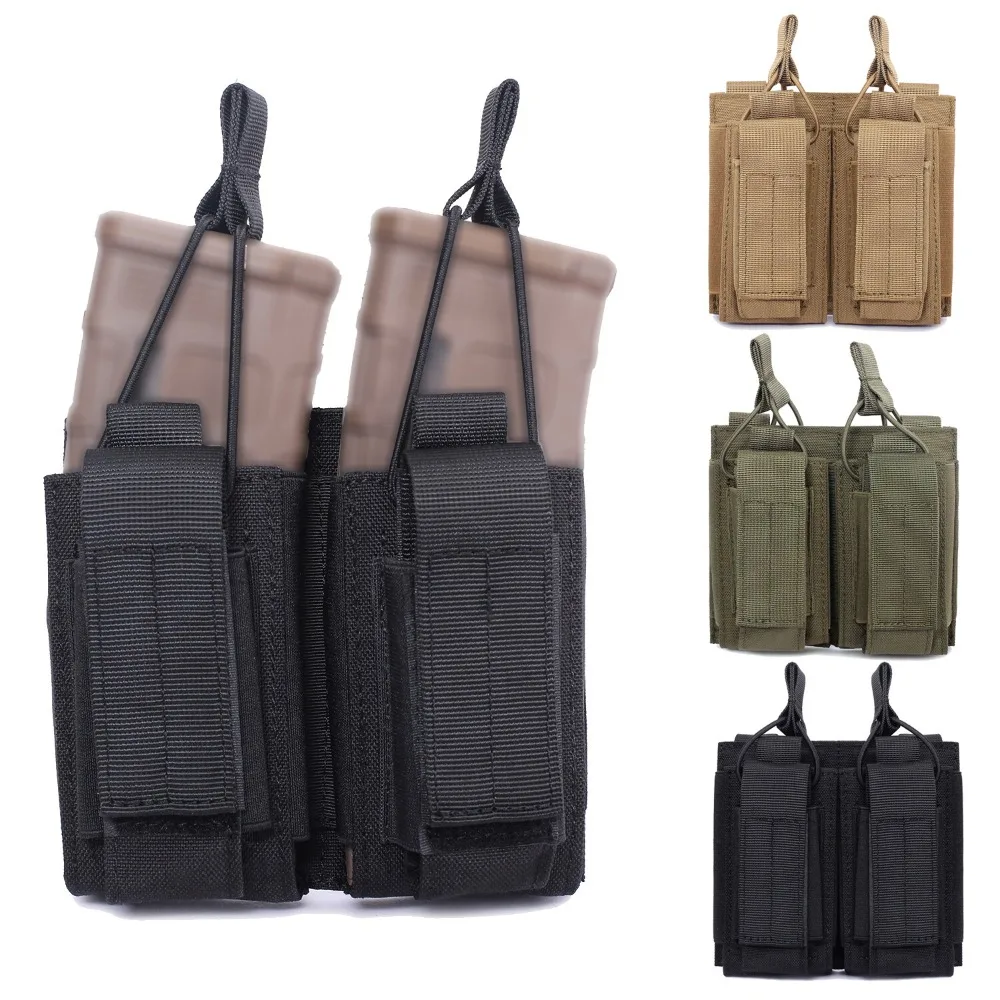 

CS Tactical Vest MOLLE Double Accessory Kit Outdoor Tool Kit Twin Pouch Pistol Magazine Pouch Multi-Purpose Storage Bag
