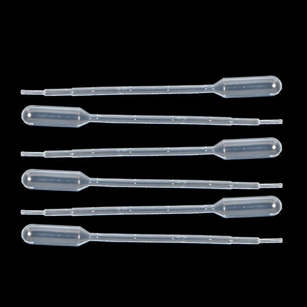 

100pcs Disposable Dropper 3ml Transfer Pipettes Washable Polyethylene Essential Oils Cosmetics Measuring Liquids