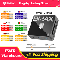 BMAX B4 Plus Mini PC Windows 11 PC Intel N100 16GB 512GB SSD 2 * HDMI 1 * Type-C Supports 4K @ 60Hz 750MHz Intel UHD Graphics