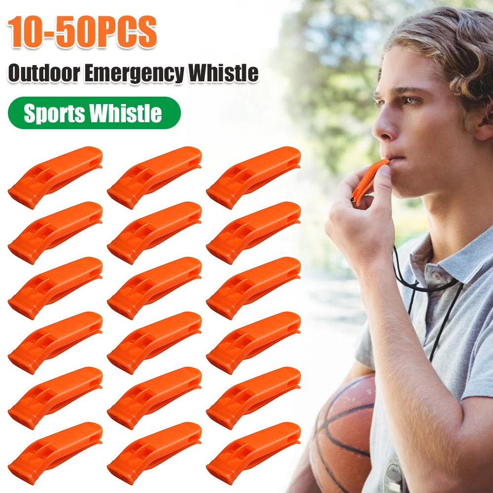Safety Whistles Multifunction Sports Whistle Double Pipe Outdoor Emergency Whistle Plastic for Outdoor Sports