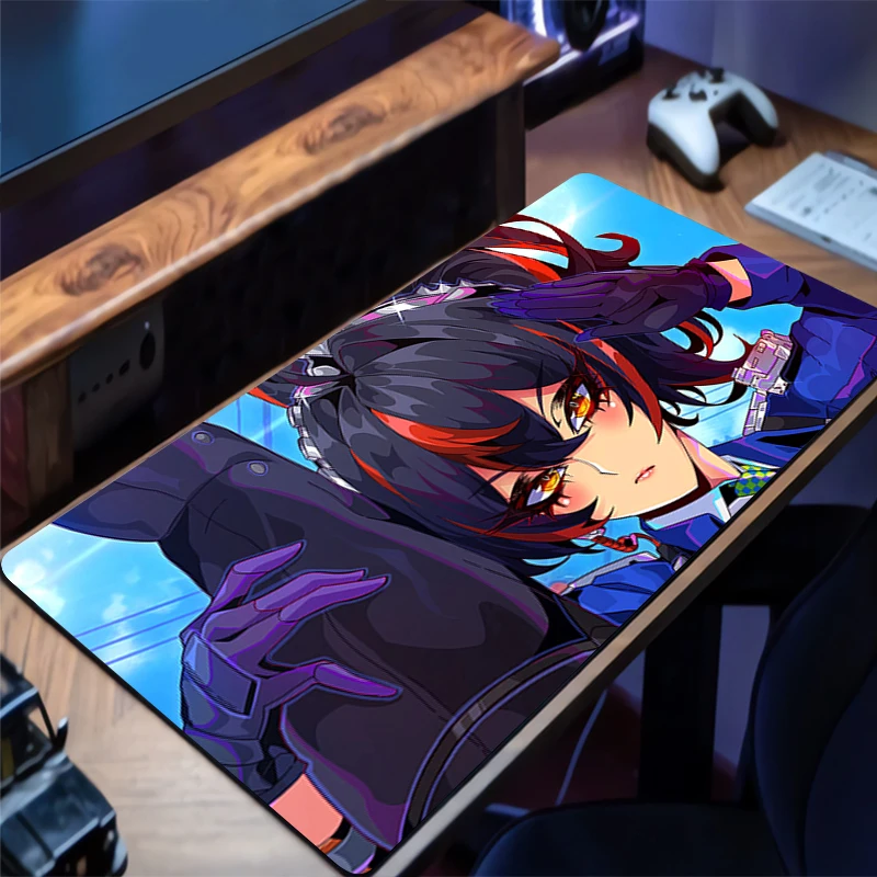 

Mouse Pad Desk Mat Anime Play Mat Gaming Mousepad Speed Anime Sexy Girls Computer and Office Gamer Cabinet Keyboard Pad