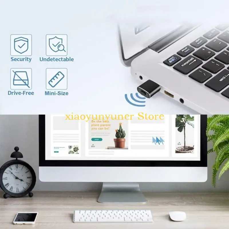 TypeC Mouse Mover Mouse Jiggler Mouse Movement Simulators Computer Awakening Artifact P9JB