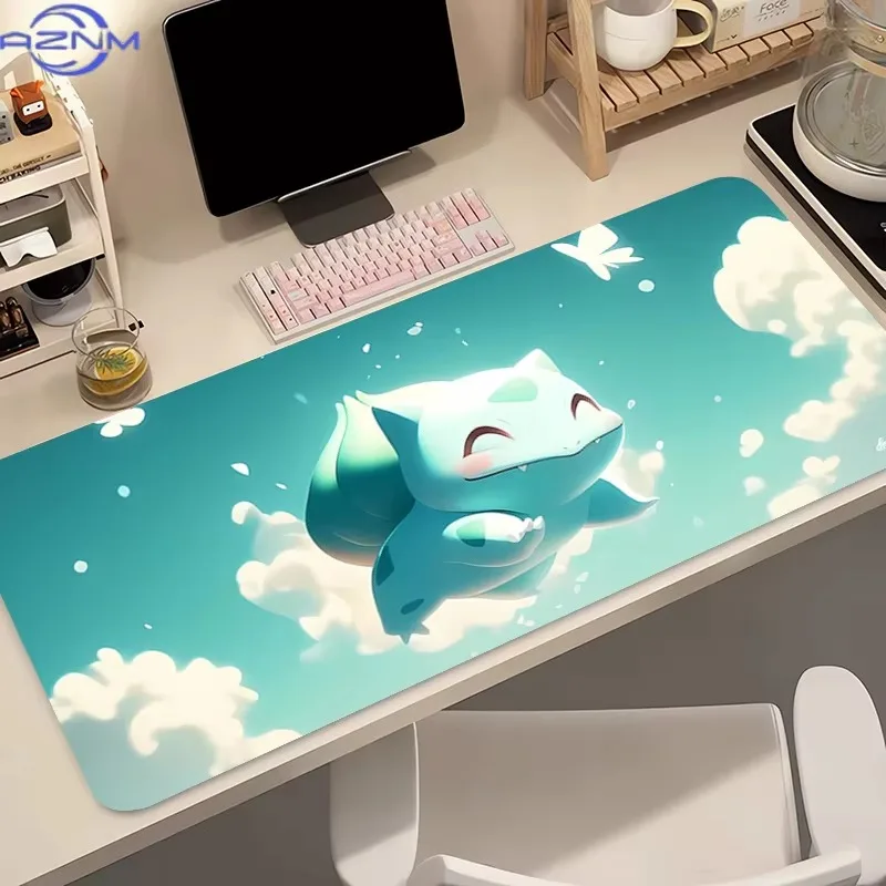 Pokemon Bulbasaur Multiple Styles Large Gaming Mouse Pad Anime Non Slip Rubber Desk Mat Keyboard Table Mat for Game PC Decor