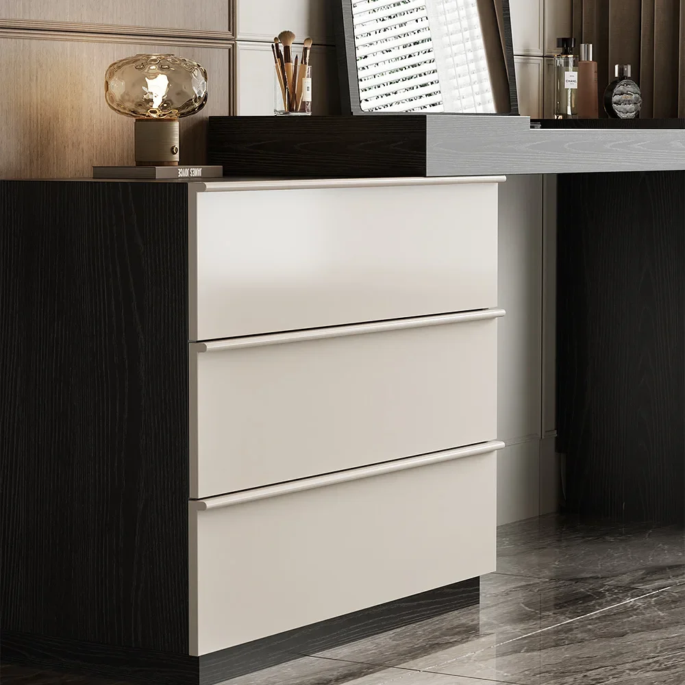 Small apartment bedroom modern simple retro style cosmetic table bedside storage cabinet