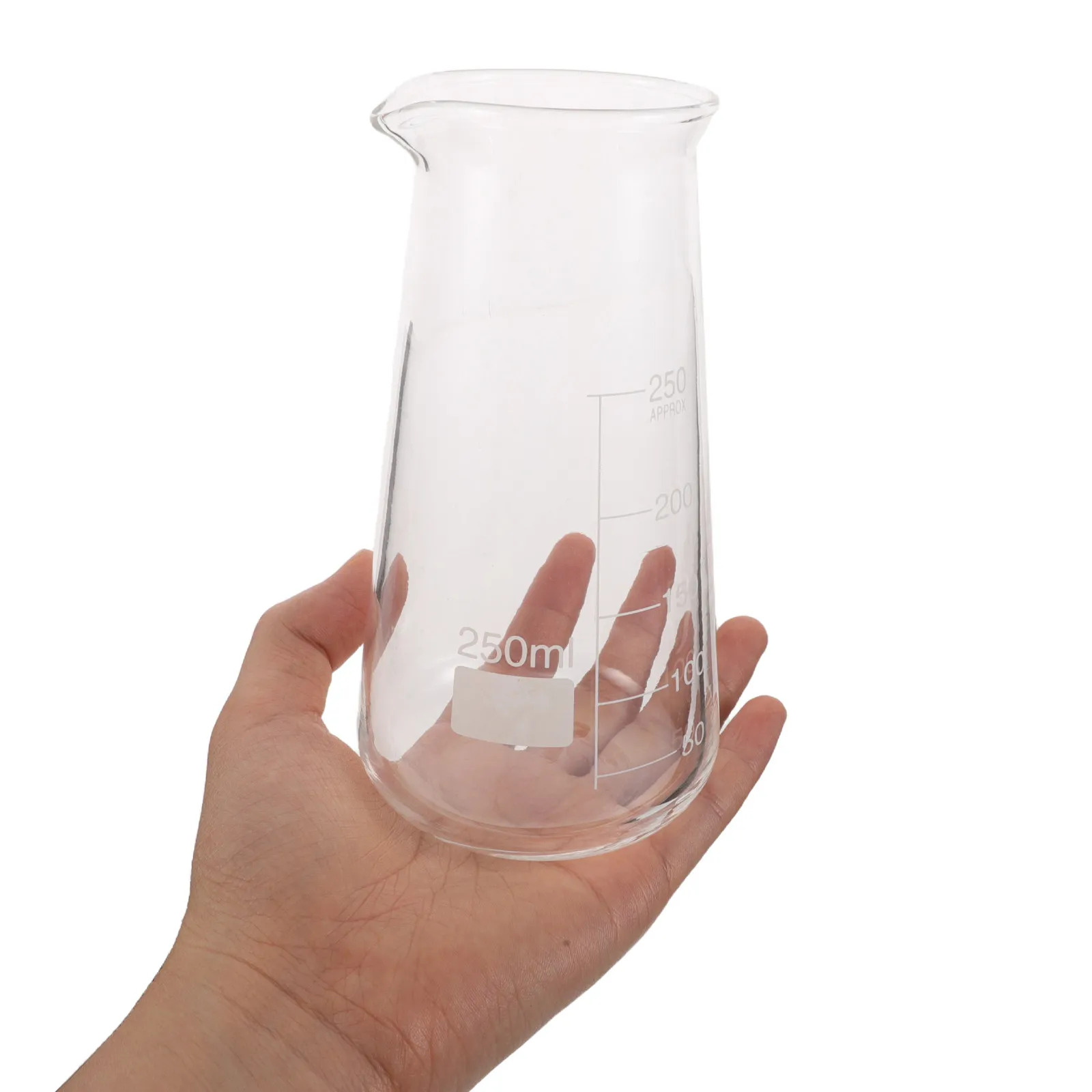 

250Ml Wide Mouth Borosilicate Glass Conical Flask Graduated Erlenmeyer Flask for Chemistry Labs High School University Science