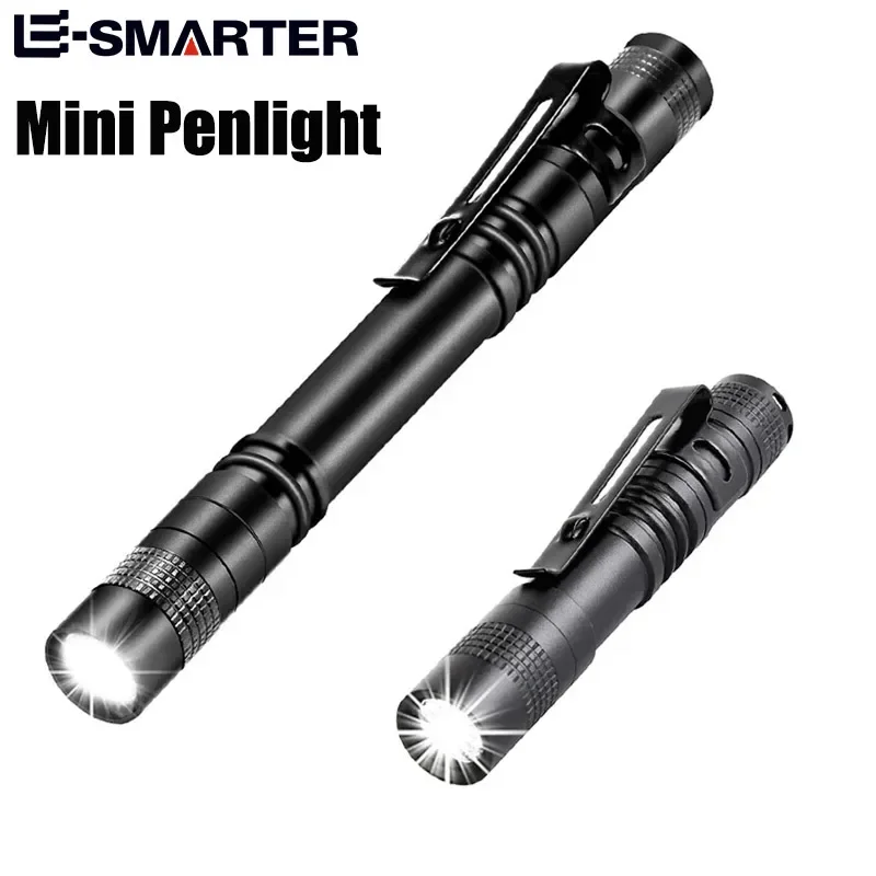 Mini przenośny długopis LED kieszonkowy Ultra jasny ręczny latarka o wysokim natężeniu lumenów latarka Linterna na kemping na zewnątrz awaryjne