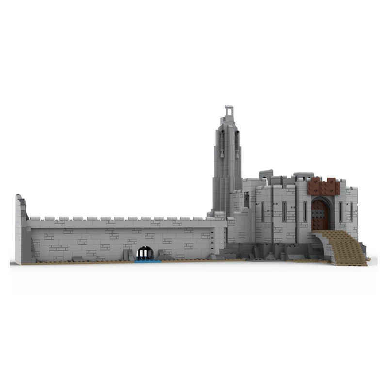 1952szt Pierścienie Film MOC Helms Deep Building Blocks Architecture Castle Model Montaż Technologia Kolekcja klocków MOC- 155121