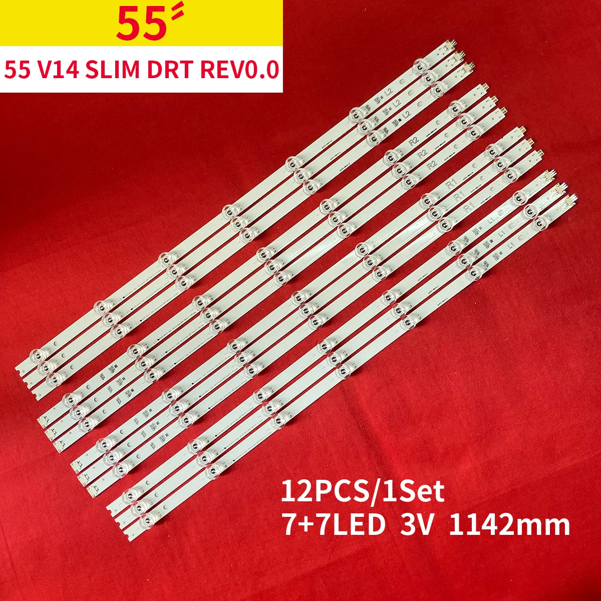 12pcs TX-55ASW754 TX-55AS650B 55AS650 55AS740 55AS650E 55 "V14 Mince DRT Rev0.0 1 L2-Type 55 V14 Mince DRT Rev0.0 1 R2-Type L1 R1