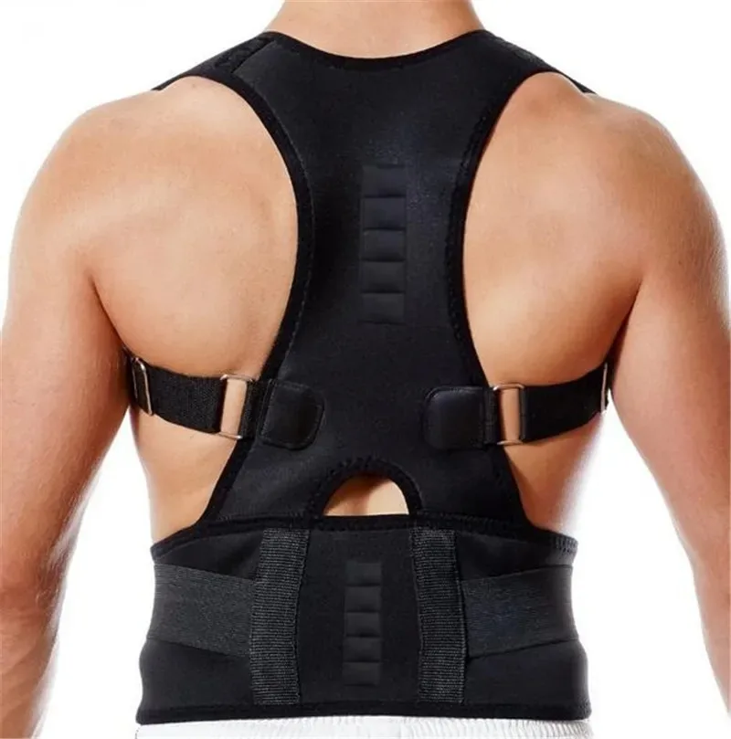 Magnetic Posture Corrector for Women Men Orthopedic Corset Back Support Belt Pain Back Brace Support Belt Magnets Therapy B002