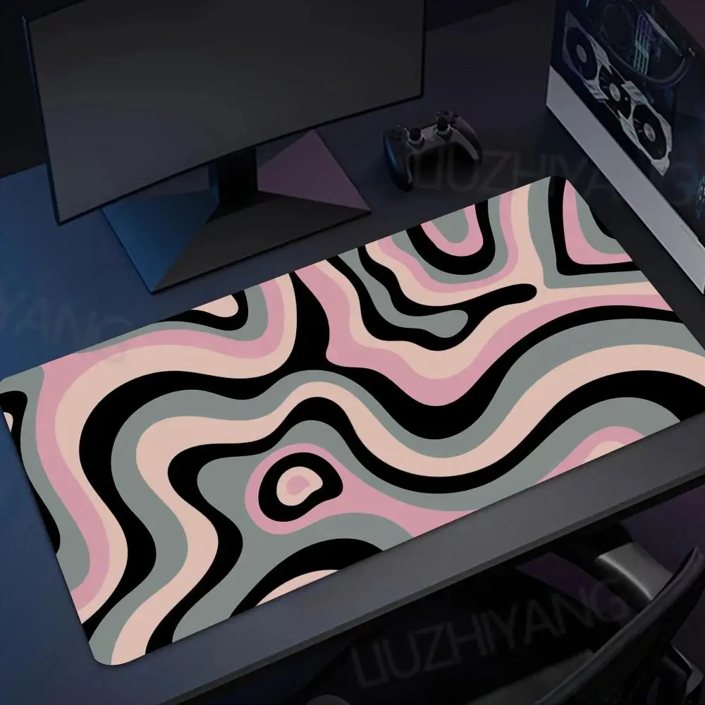 

Strata Liquid Large Mouse Pad XXL Computer Laptop Anime Keyboard MouseMat Office Rubber Mousepad Gamers Decoracion Long Desk Mat