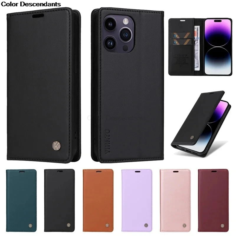 Wallet Leather Case For Huawei P8 P9 Lite 2017 P10 P20 P30 Pro P Smart 2019 Y5 Y6 2018 Y7 2019 Magnetic Flip Satnd Phone Cover