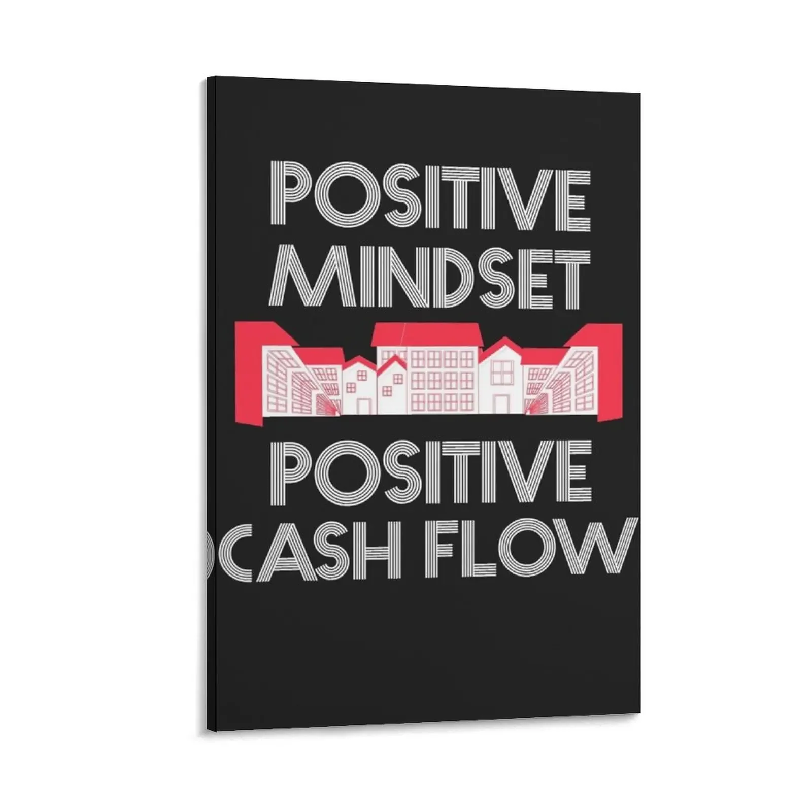 

Positive Mindset Positive Cash Flow Canvas Painting japanese room decor anime poster anime