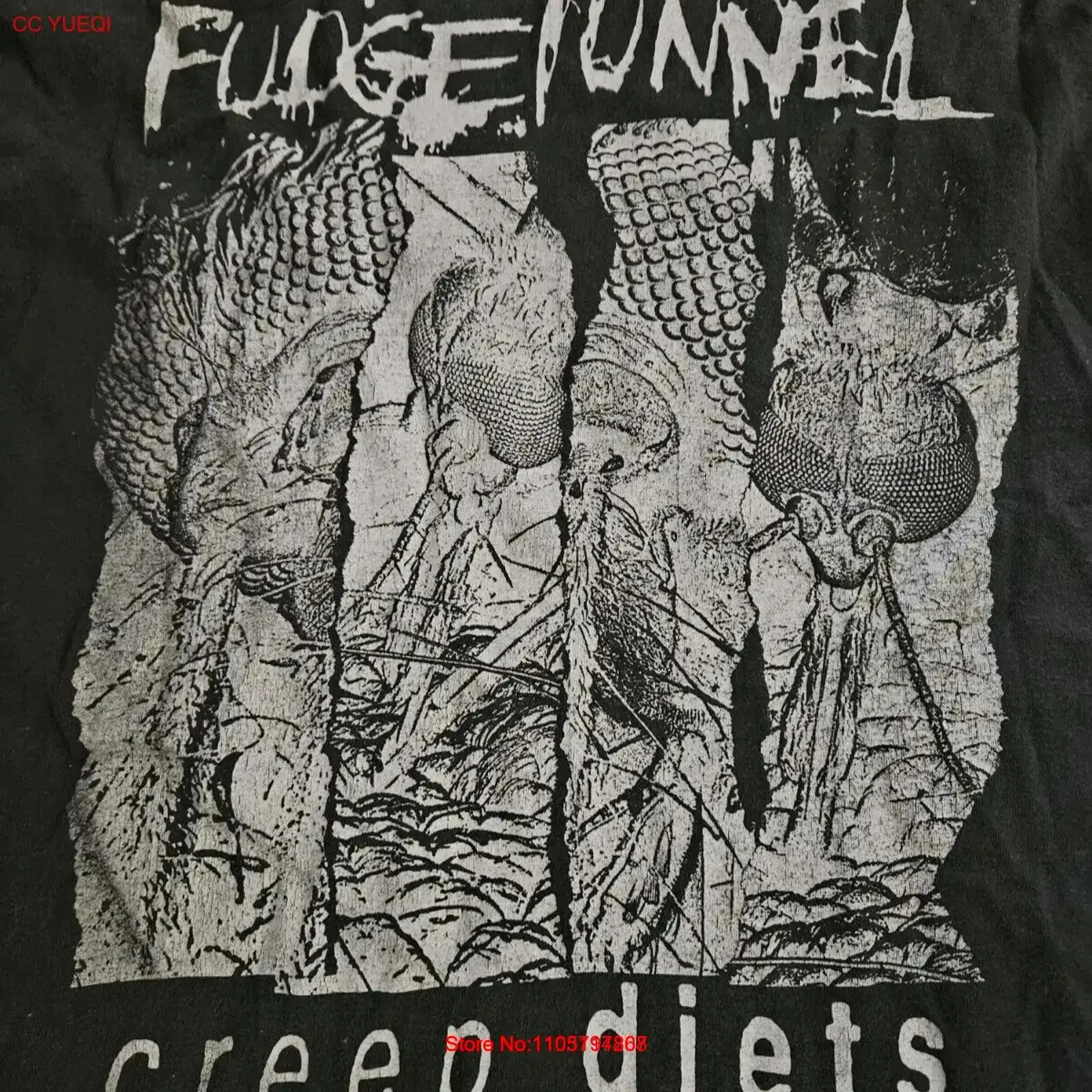 Vintage années 90 Grunge Fudge Tunnel Creep Diets tuer meurtre conquérir dieu t-shirt SS XL lavé mode confortable doux vintage