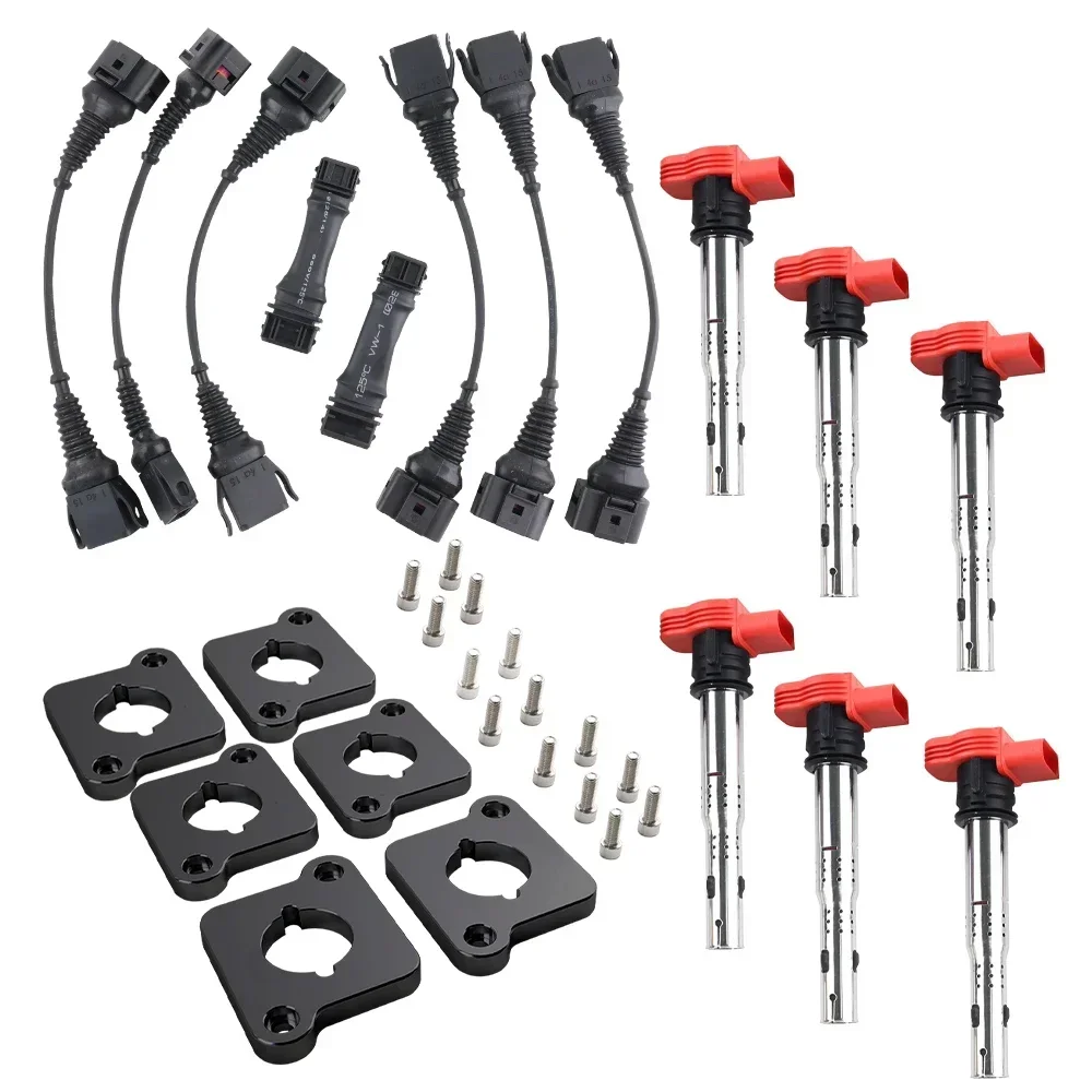 Ignition Coil Packs Conversion Harness ICM By Pass Kit Coilpack Plates For Audi 2.7T S4 RS4 B5 2.7T Wear Parts Ignition System