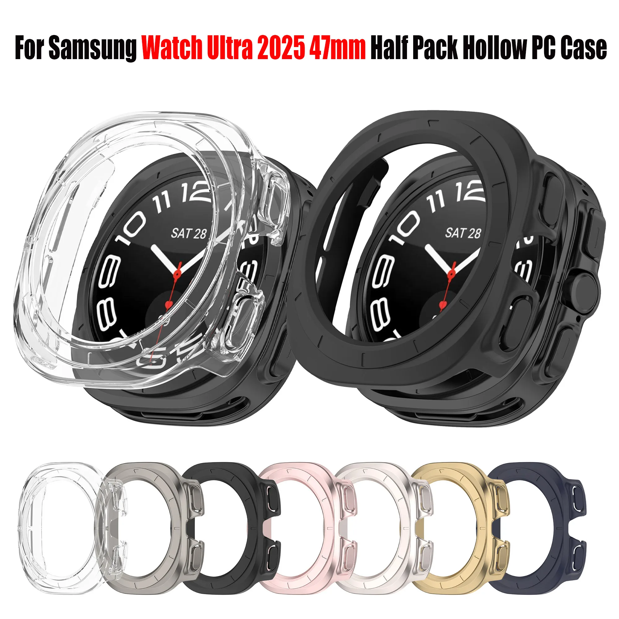 yZ[zSamsung Galaxy Watch Ultra 2 2025 / Ultra 47mmpPCXN[veN^[op[VFP[XAvJo[̑Sʕی