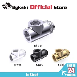 BYKSKI G1/4 'filetage bery rotatif 3 voies Type T cuivre adaptateurs refroidissement par eau accessoires raccords multi-canal CC-TE3DTSO-X-V2