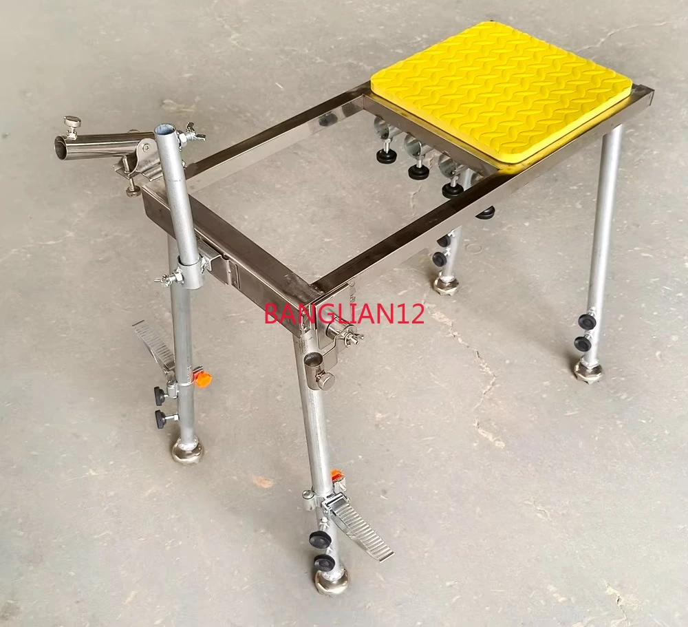 

New stainless steel foldable pocket fishing table, mini portable ultralight multifunctional fishing chair