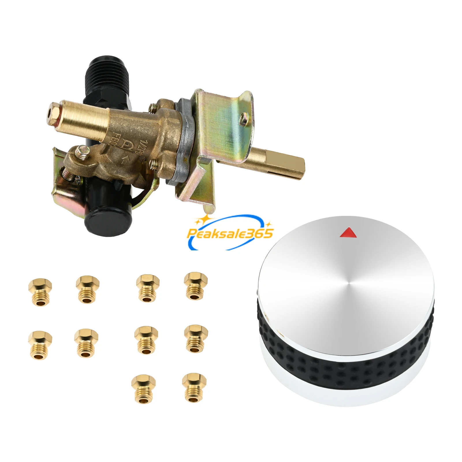 

Natural Gas Regulator Control Valve + LP Orifices Nozzle Conversion Kit for Outland Living Firebowl Replace 780&864 Series BBQ