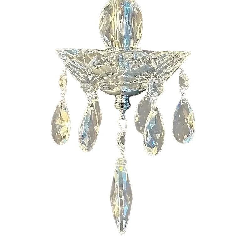 European Villa Dining Room K9 Crystal Chandelier Luxury Hotel Lobby Service Center Decorative Pendant Light