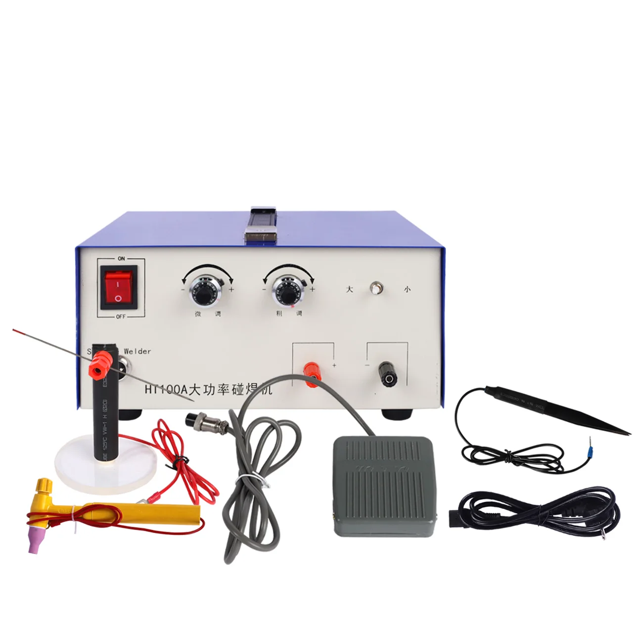 NIPUIKA High Power 100A Spot Welding Machine Handheld Small Laser Welder Jewelry Coil Bracelet Interface Soldering Tool