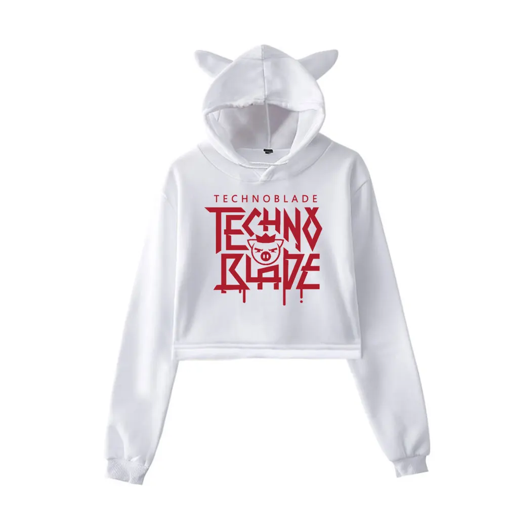 2024 Hot Sale Technoblade Merch TECHNOBLADE Agro Cat Hoodie Sweatshirts Unisex Pullover 2D Women-Clothes Tops