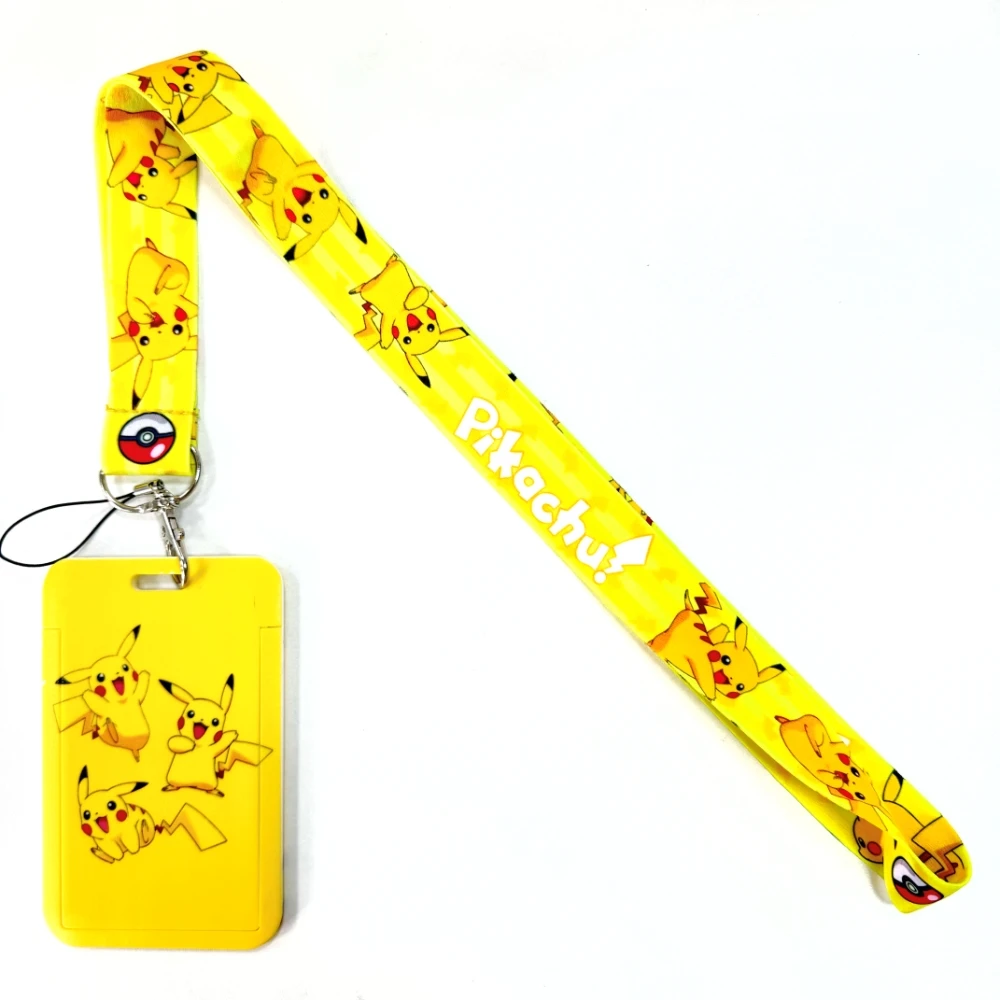 Pokémon süße Paare Lanyard für Schlüssel kette Kreditkarten abdeckung Pass Handy Charm Straps ID Abzeichen Inhaber Schlüssel Zubehör