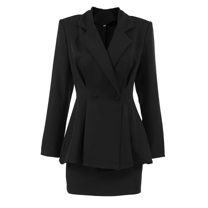 

High-end Slimming Waist-cinching Hip-hugging Skirt Two-piece Set Elegant Suit Set for Women 2026 Autumn New Style Fashionable