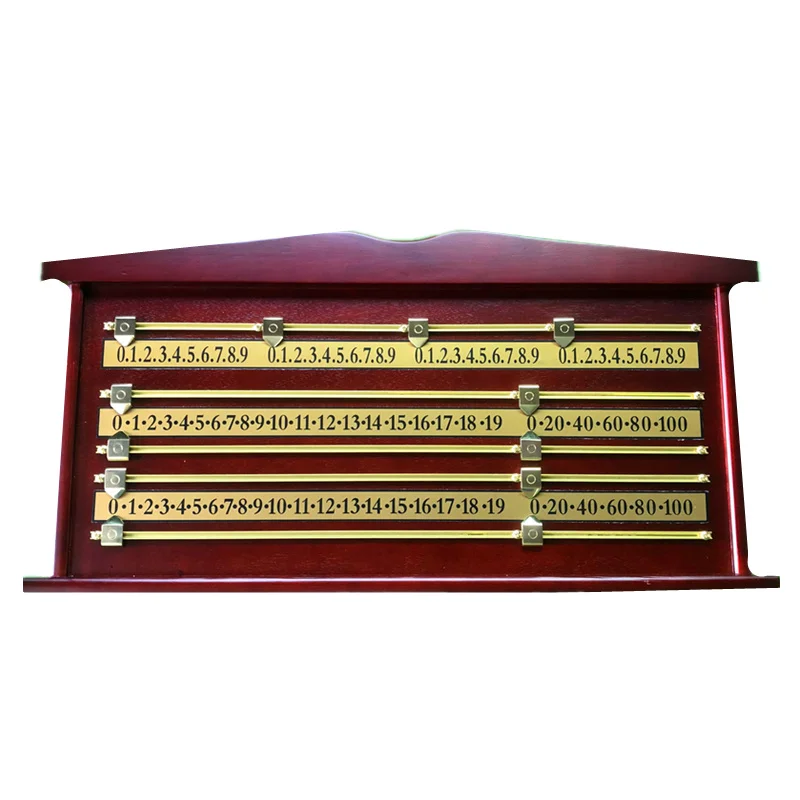 Billiards Scoring Board Solid Wood Scoreboard Rosewood Table Tennis Scoring Board Scoring Device