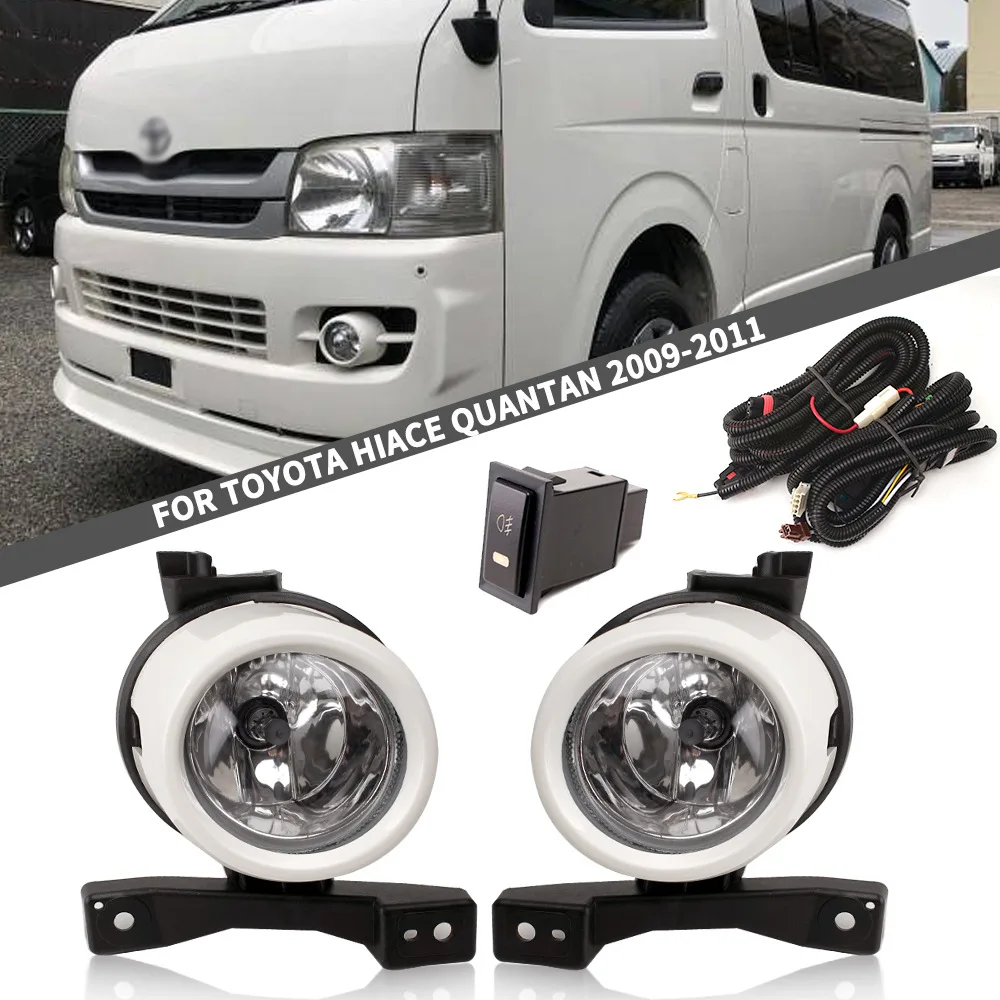 

[Точечные товары, реальный дробовик] для TOYOTA HIACE QUANTAN 2009 2010 2011, передние противотуманные фары s, Стайлинг автомобиля, точесветильник Противотуманные фары с переключателем